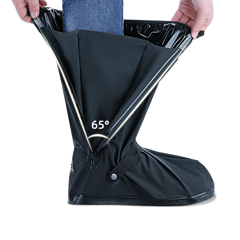 MJ MOTO 100% New Waterproof Wear-resistant High-tube Motorcycle Rain Boot Covers Outdoor Travel Rain Shoe Covers Motocross Riding Sport